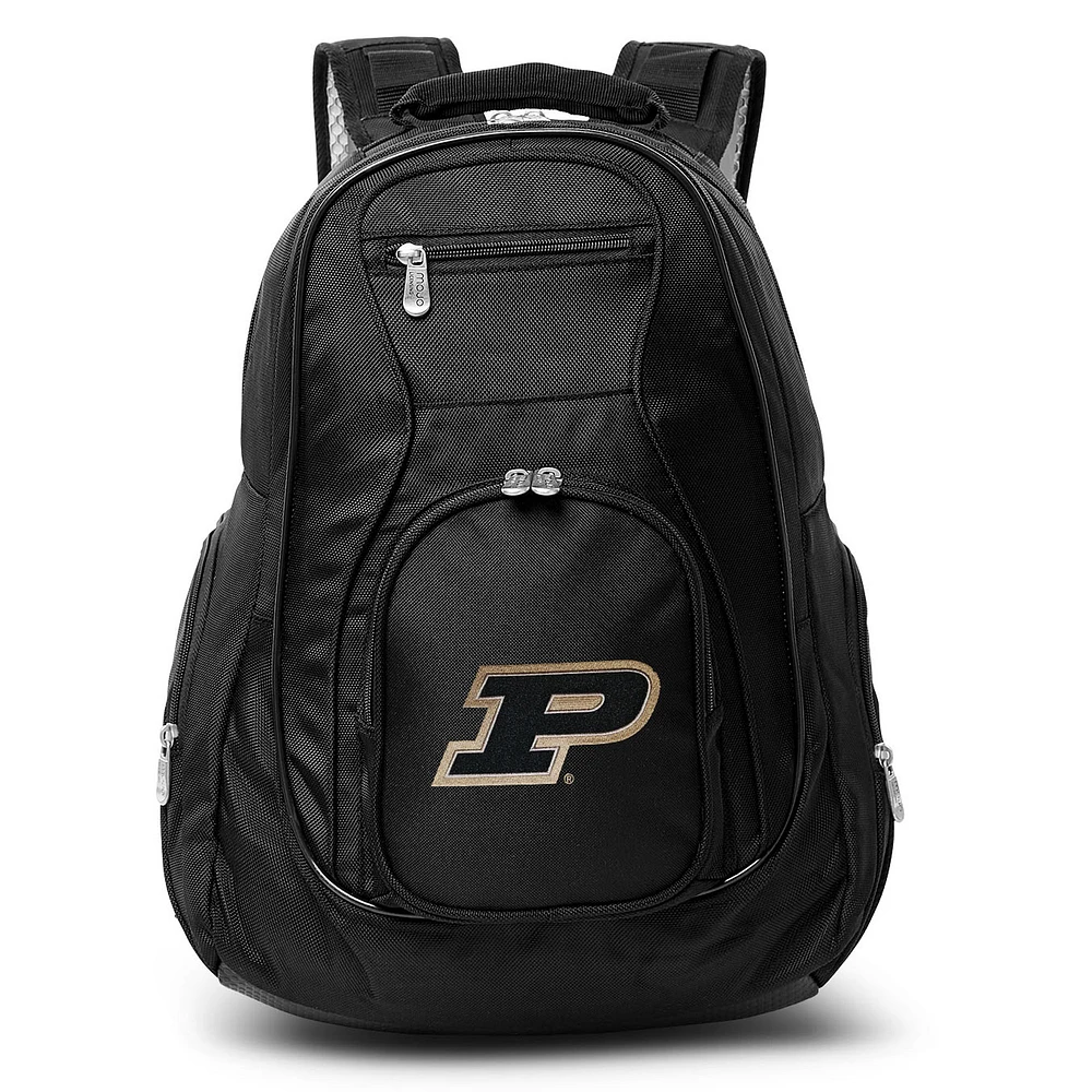MOJO Black Purdue Boilermakers 19'' Laptop Travel Backpack