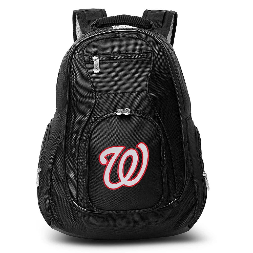 MOJO Black Washington Nationals 19'' Laptop Travel Backpack