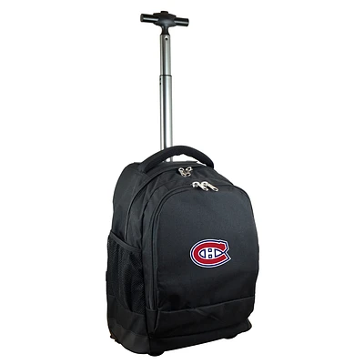 Black Montreal Canadiens 19'' Premium Wheeled Backpack