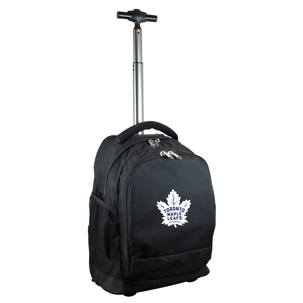 Black Toronto Maple Leafs 19'' Premium Wheeled Backpack