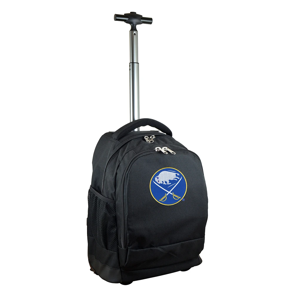 Black Buffalo Sabres 19'' Premium Wheeled Backpack