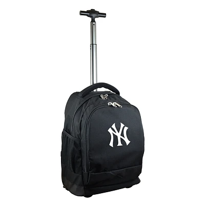Black New York Yankees 19'' Premium Wheeled Backpack