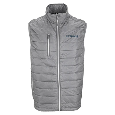 Men's Gray UC Davis Aggies Apex Compressible Quilted Vest