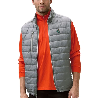 Men's Gray Coastal Carolina Chanticleers Apex Compressible Quilted Vest