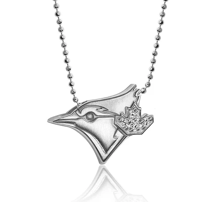 Women's Alex Woo Toronto Blue Jays Little Logo 14kt White Gold & Diamond Necklace