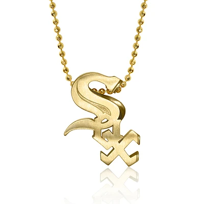 Women's Alex Woo Chicago White Sox 16" Little Logo 14k Yellow Gold Necklace