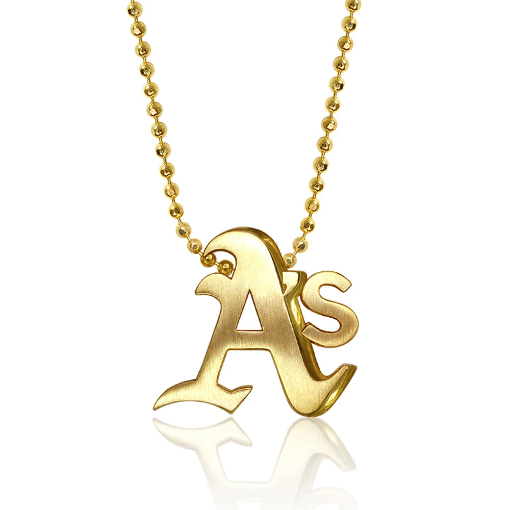 Women's Alex Woo Athletics 16" Little Logo 14k Yellow Gold Necklace