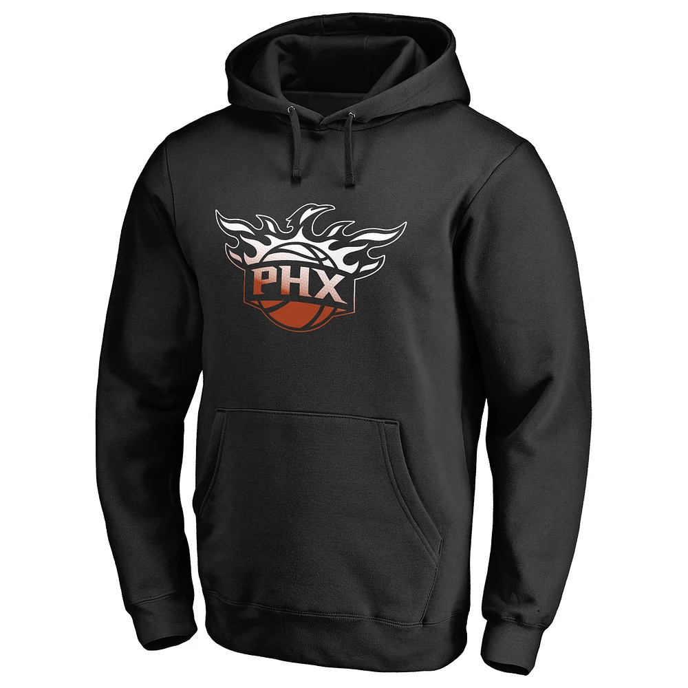 Men's Black Phoenix Suns Gradient Logo Pullover Hoodie