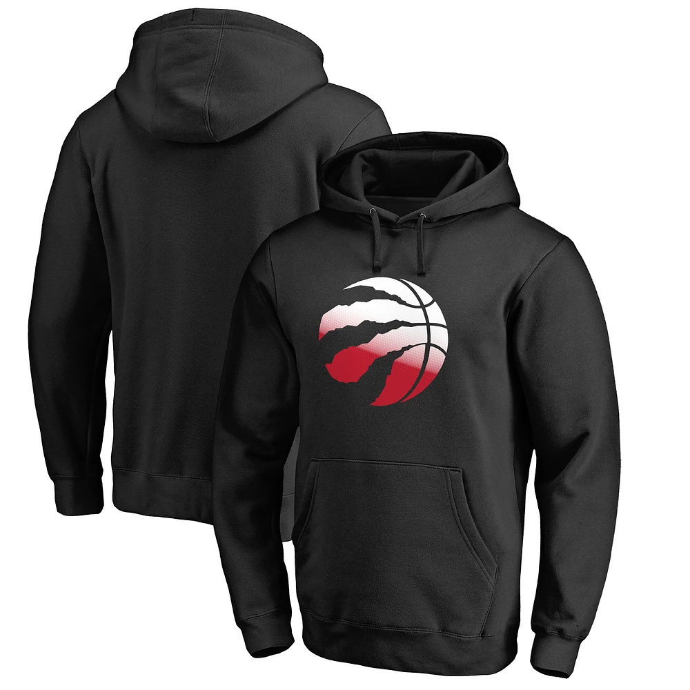 Men's Black Toronto Raptors Gradient Logo Pullover Hoodie