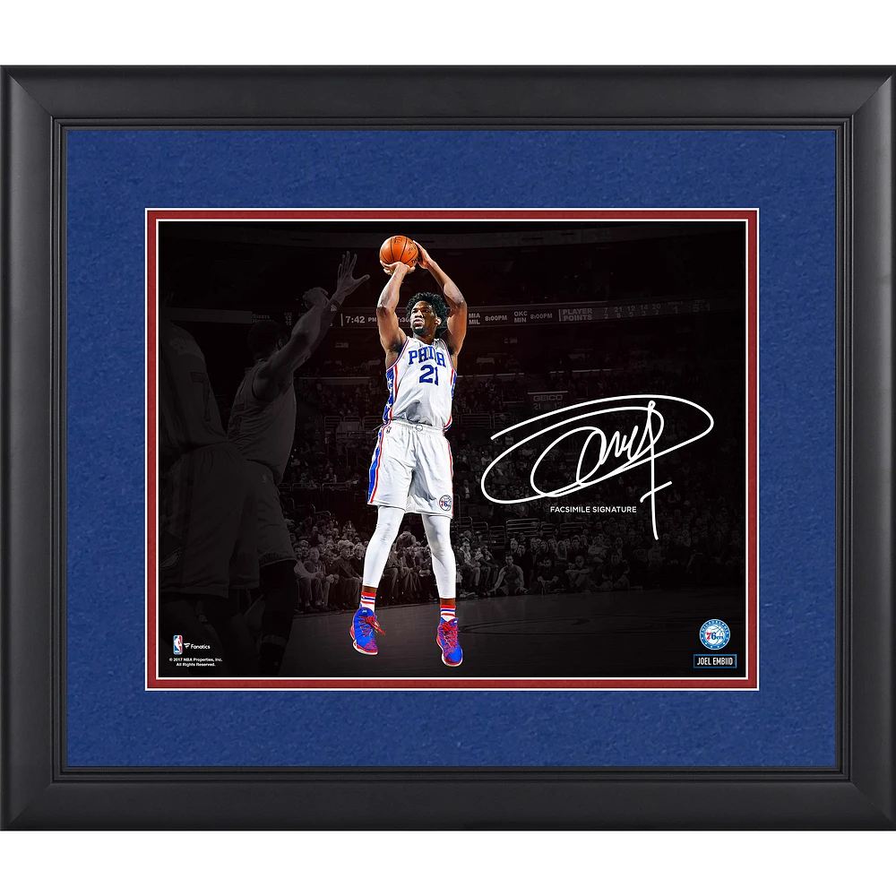 Joel Embiid Philadelphia 76ers Framed 11" x 14" Spotlight Photograph