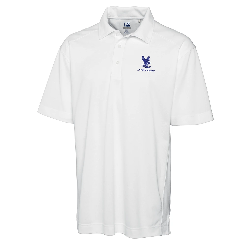 Men's Cutter & Buck White Air Force Falcons Big & Tall DryTec Genre Polo