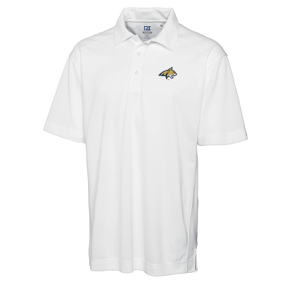 Men's Cutter & Buck White Montana State Bobcats Big & Tall DryTec Genre Polo