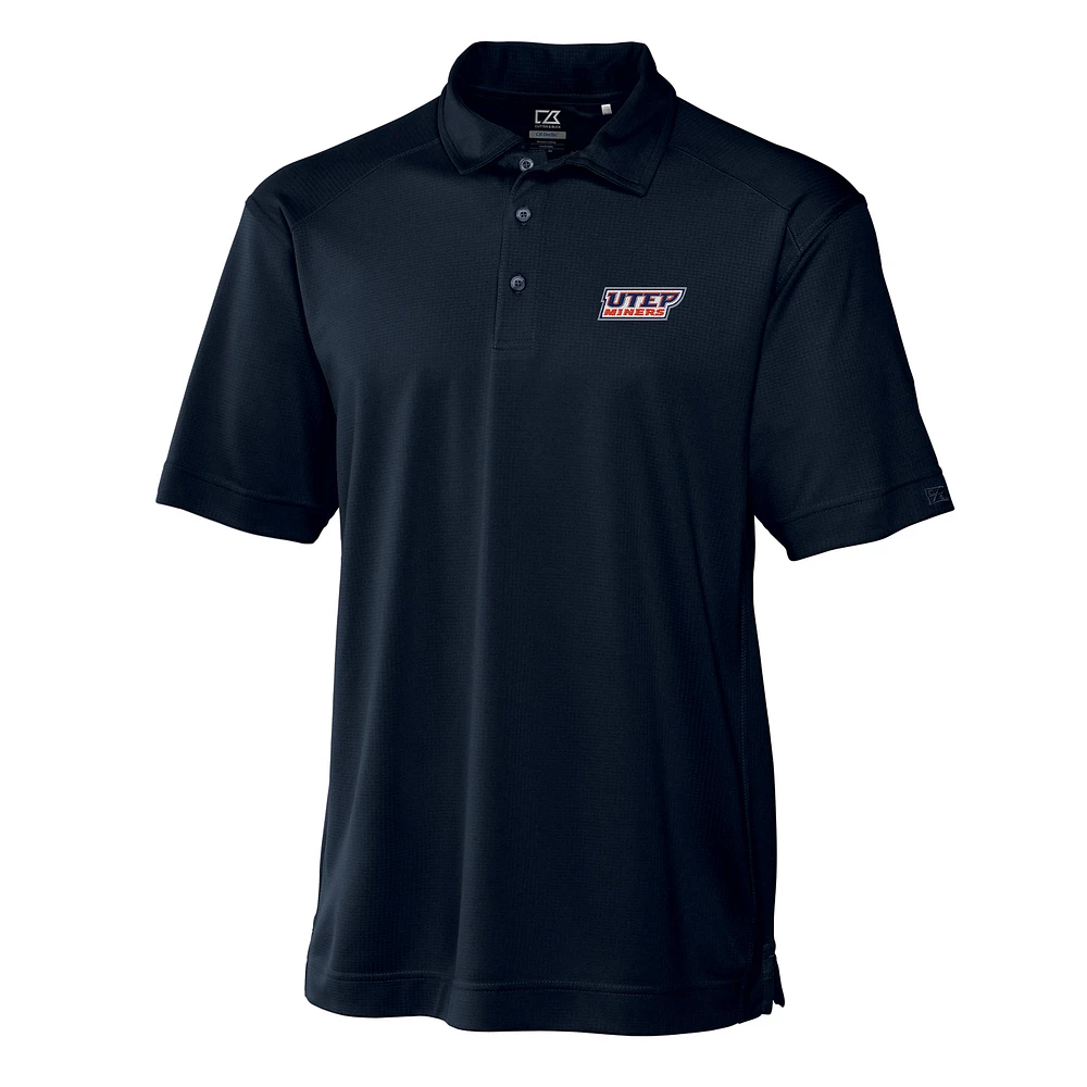 Men's Cutter & Buck Navy UTEP Miners Big & Tall DryTec Genre Polo