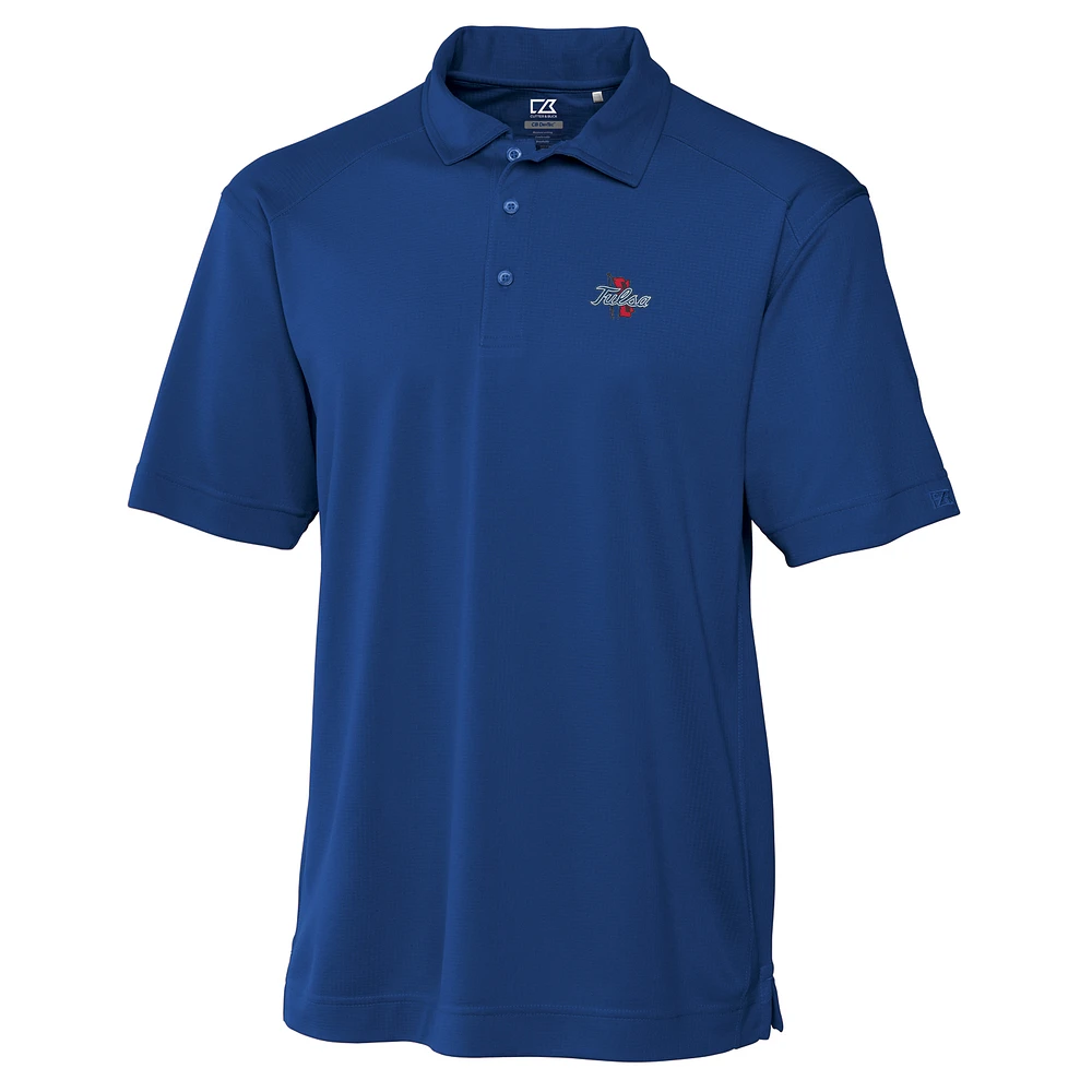 Men's Cutter & Buck Royal Tulsa Golden Hurricane Big & Tall DryTec Genre Polo
