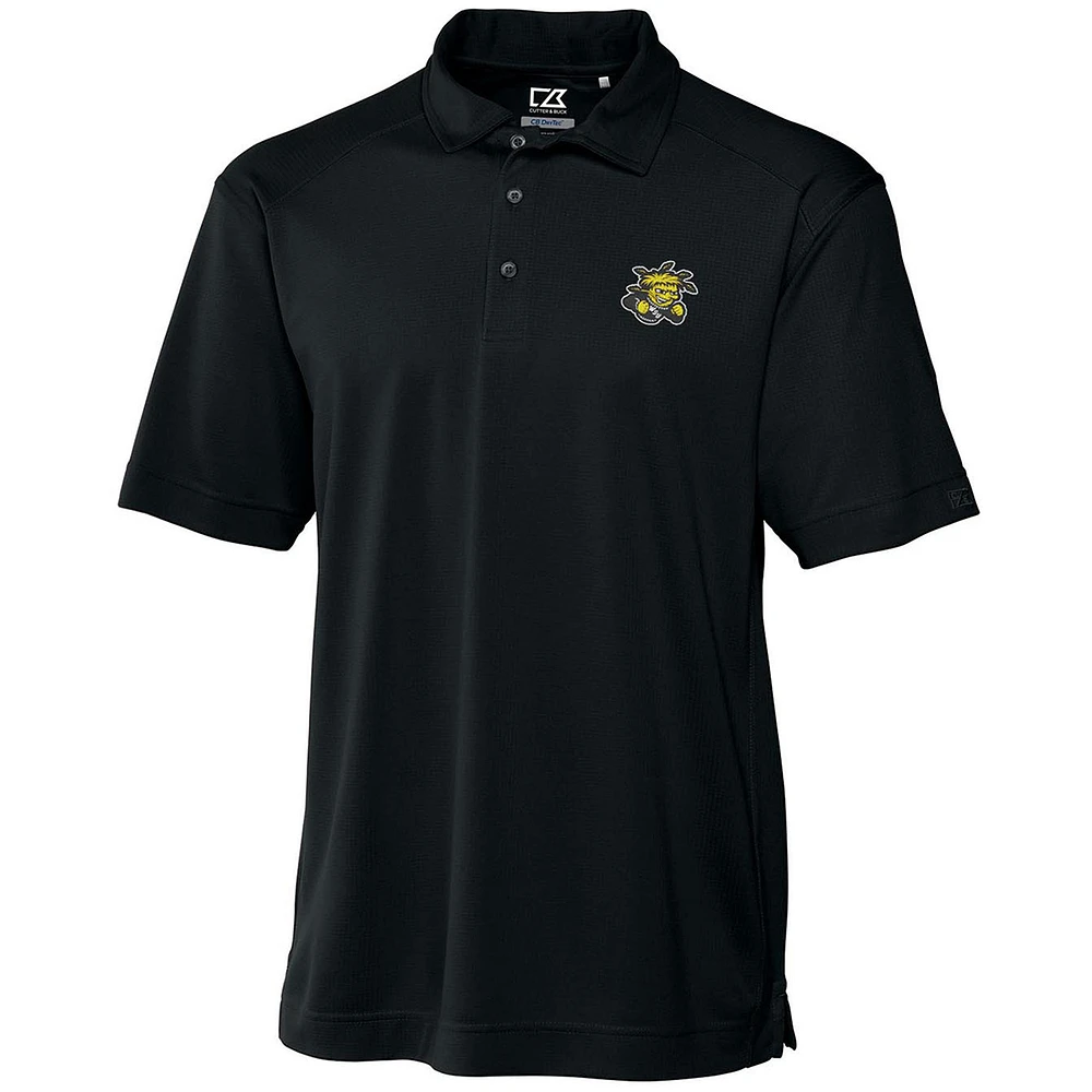 Men's Cutter & Buck Black Wichita State Shockers Big & Tall DryTec Genre Polo
