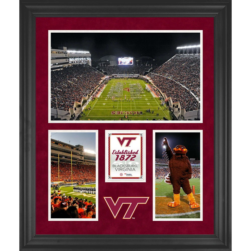 Virginia Tech Hokies Framed 20" x 24" Lane Stadium 3-Opening Collage