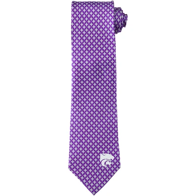 Men's Kansas State Wildcats Diamante Print Silk Tie