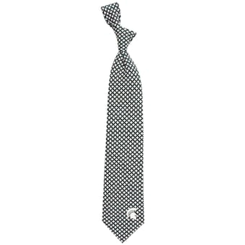 Men's Michigan State Spartans Diamante Print Silk Tie
