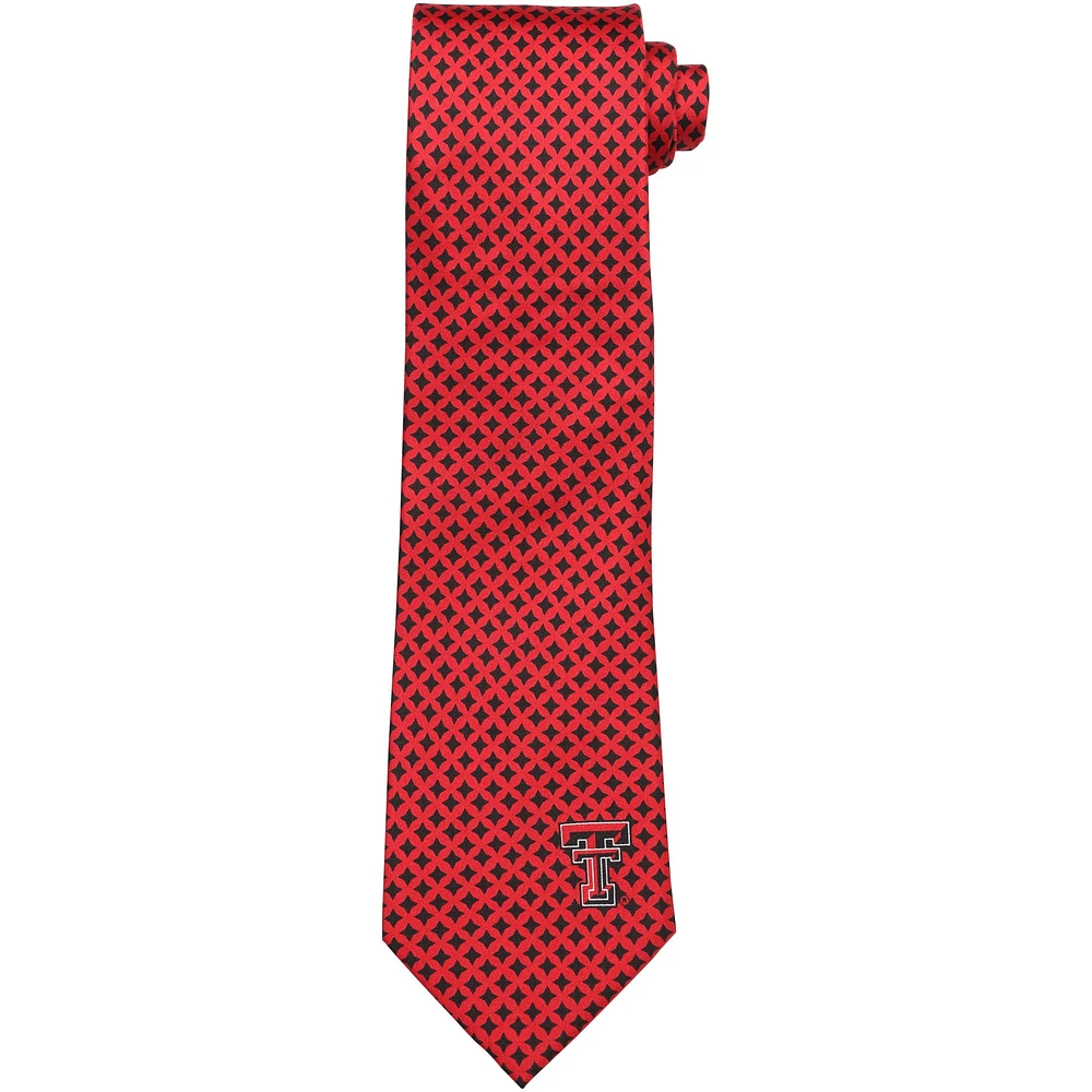 Men's Texas Tech Red Raiders Diamante Print Silk Tie