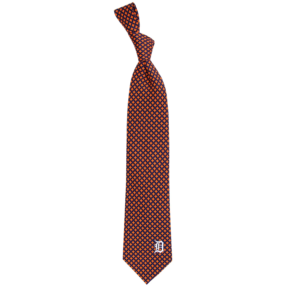 Men's Detroit Tigers Diamante Print Silk Tie