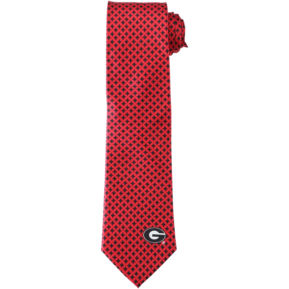 Men's Georgia Bulldogs Diamante Print Silk Tie