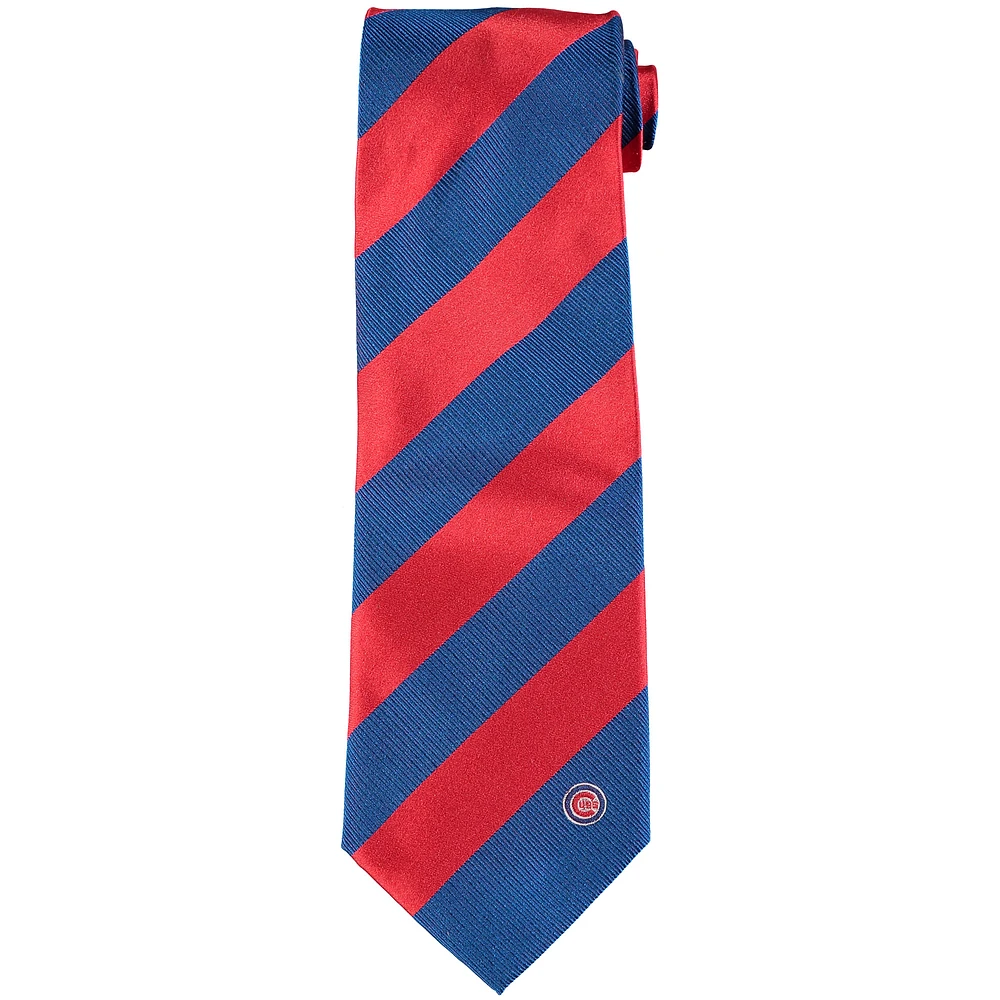 Men's Chicago Cubs Regiment Woven Silk Tie