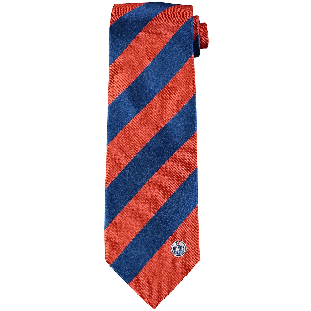 Men's Edmonton Oilers Regiment Woven Silk Tie