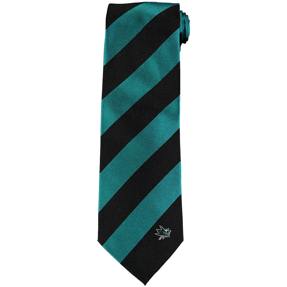 Men's San Jose Sharks Regiment Woven Silk Tie