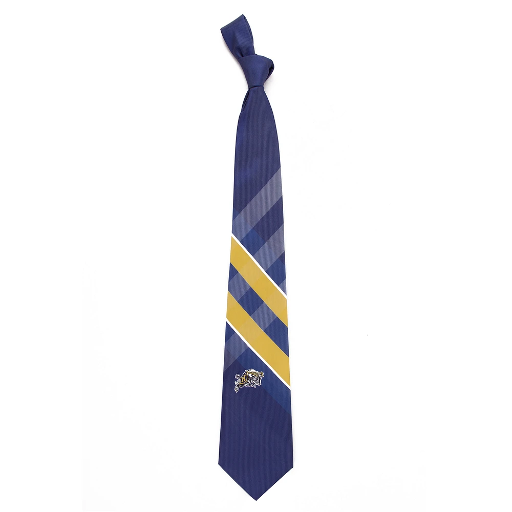Navy Midshipmen Woven Grid Tie