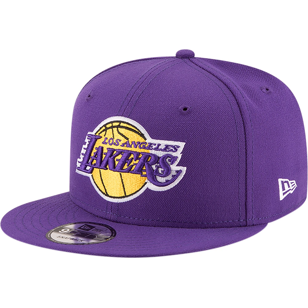 Men's New Era Los Angeles Lakers Official Team Color 9FIFTY Snapback Hat