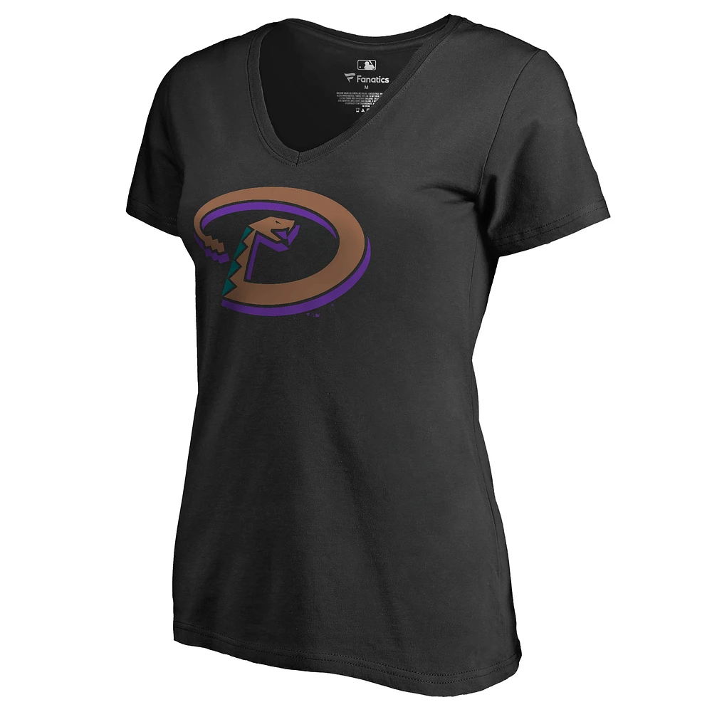 Women's Black Arizona Diamondbacks Cooperstown Collection Forbes T-Shirt