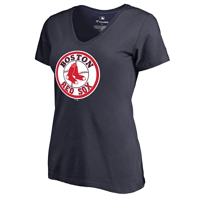 Women's Navy Boston Red Sox Cooperstown Collection Forbes T-Shirt