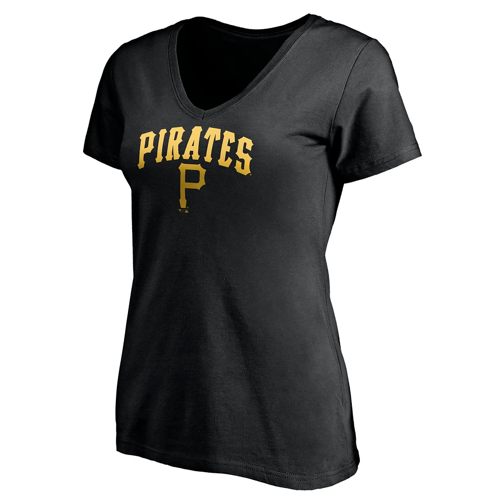 Women's Black Pittsburgh Pirates Cooperstown Collection Wahconah T-Shirt