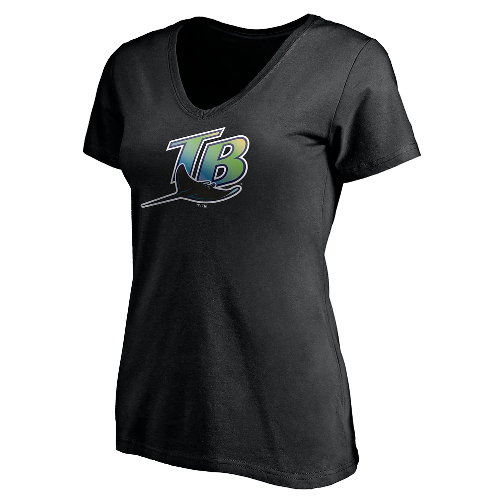Women's Black Tampa Bay Rays Cooperstown Collection Wahconah T-Shirt