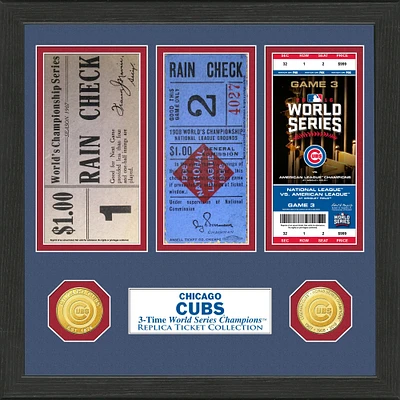 Highland Mint Chicago Cubs 13" x 13" World Series Ticket Collection