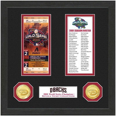 Highland Mint Arizona Diamondbacks 13" x 13" World Series Ticket Collection