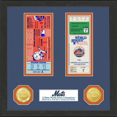 Highland Mint New York Mets 13" x 13" World Series Ticket Collection
