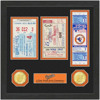 Highland Mint Baltimore Orioles 13" x 13" World Series Ticket Collection