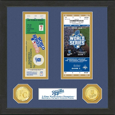 Highland Mint Kansas City Royals 13" x 13" World Series Ticket Collection