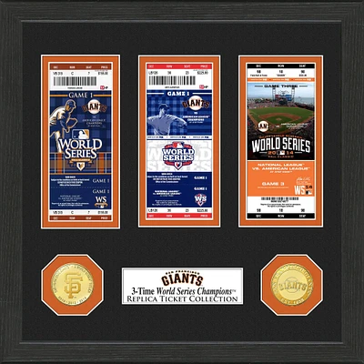 Highland Mint San Francisco Giants 13" x 13" World Series Ticket Collection