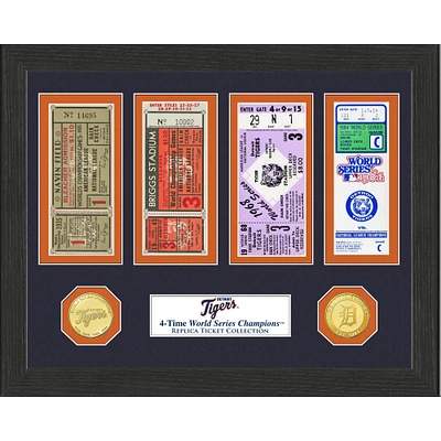 Highland Mint Detroit Tigers 13" x 13" World Series Ticket Collection