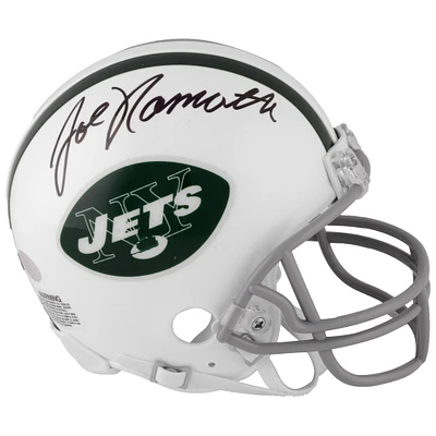 Joe Namath New York Jets Autographed Riddell Throwback Mini Helmet