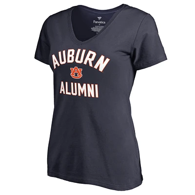 Women's Navy Auburn Tigers Alumni V-Neck T-Shirt