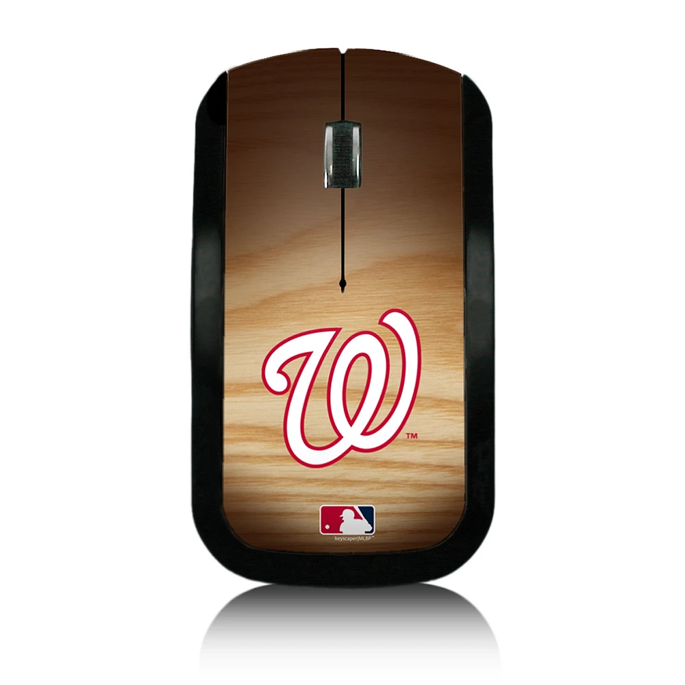 Washington Nationals Wood Print Wireless USB Mouse