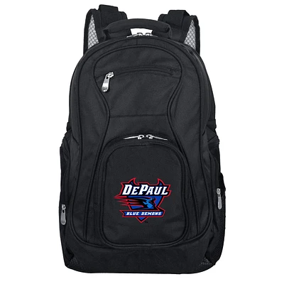 MOJO Black DePaul Blue Demons 19'' Laptop Travel Backpack