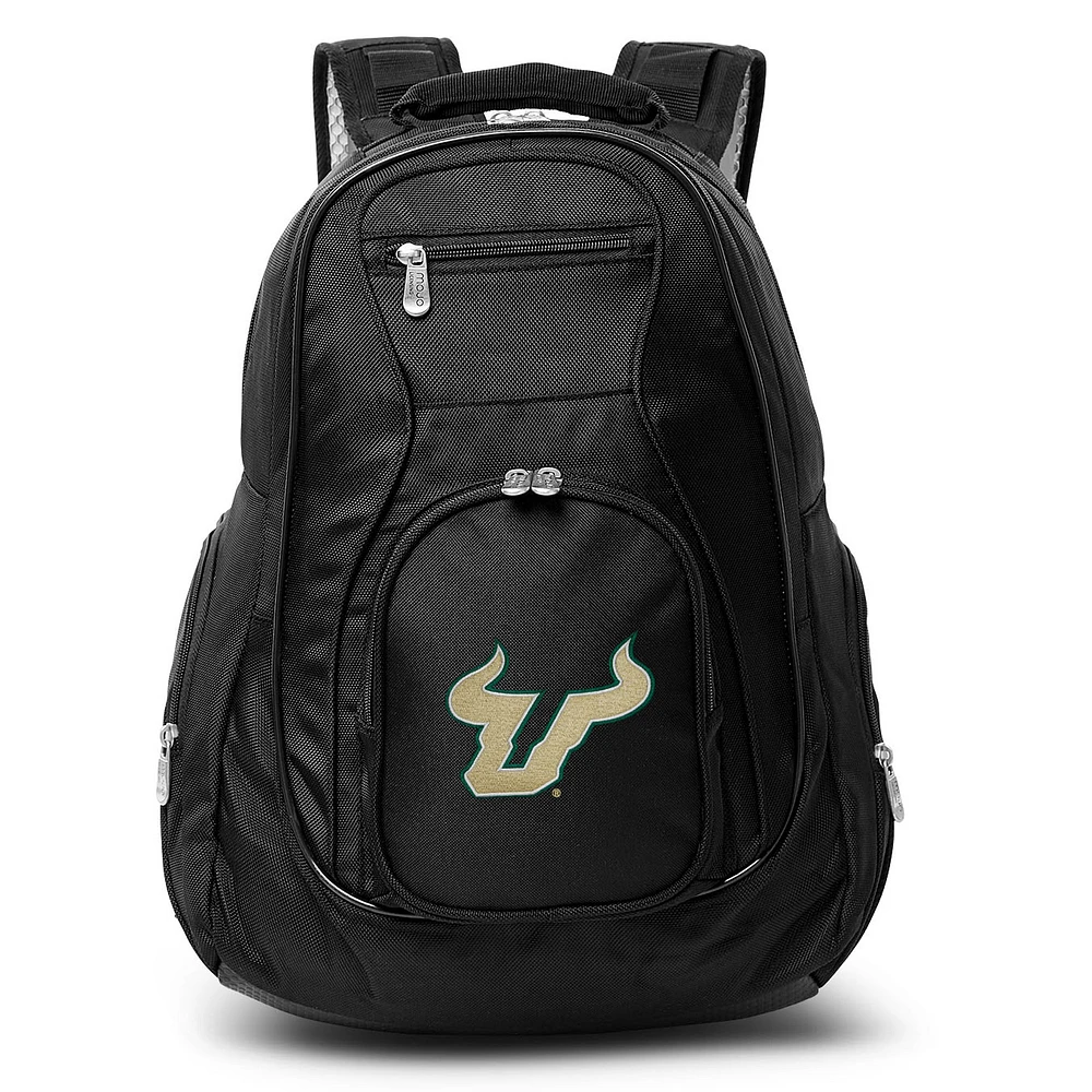 MOJO Black South Florida Bulls 19'' Laptop Travel Backpack