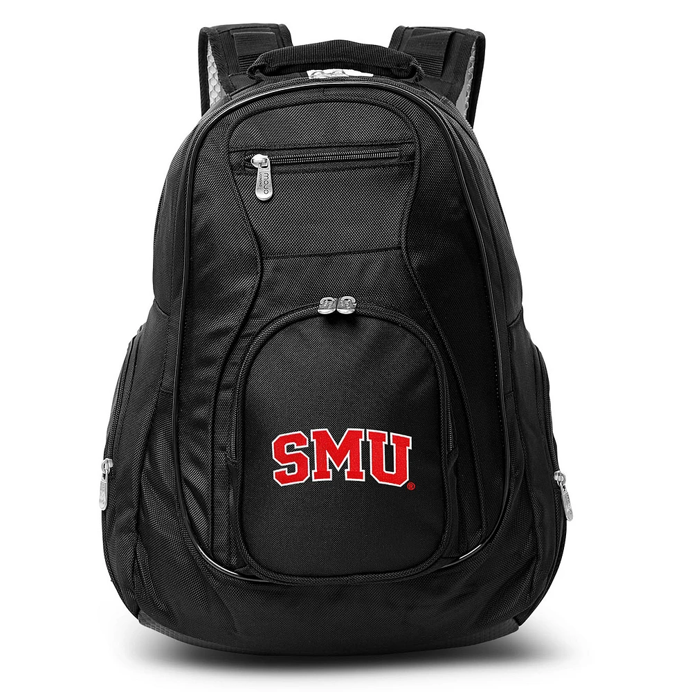 MOJO Black SMU Mustangs 19'' Laptop Travel Backpack