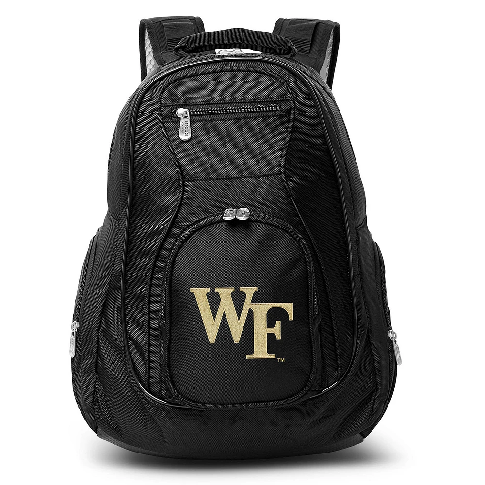 MOJO Black Wake Forest Demon Deacons 19'' Laptop Travel Backpack