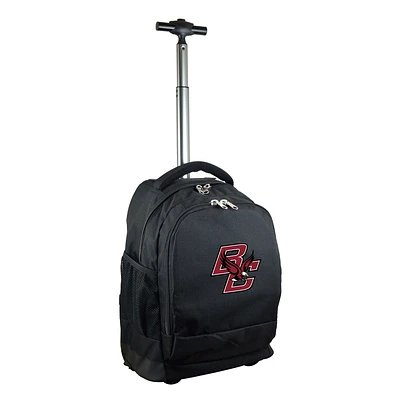 Black Boston College Eagles 19'' Premium Wheeled Backpack