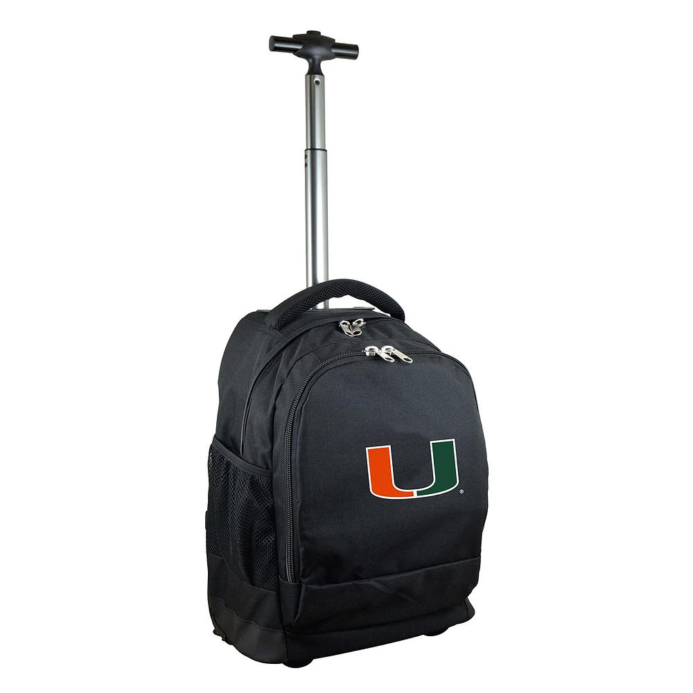 Miami Hurricanes 19'' Premium Wheeled Backpack